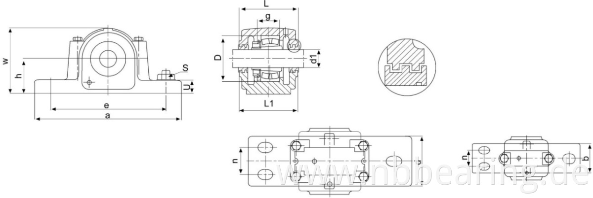 Plummer Block housing SNG500 series